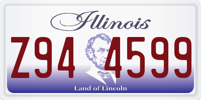 IL license plate Z944599