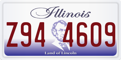IL license plate Z944609