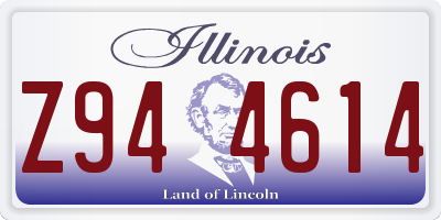 IL license plate Z944614