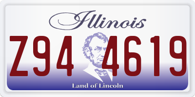 IL license plate Z944619