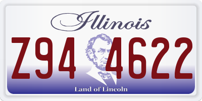 IL license plate Z944622