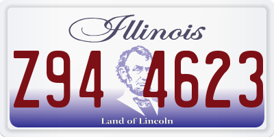 IL license plate Z944623