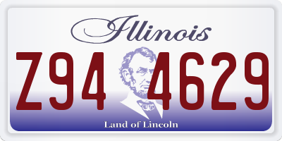 IL license plate Z944629
