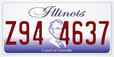 IL license plate Z944637