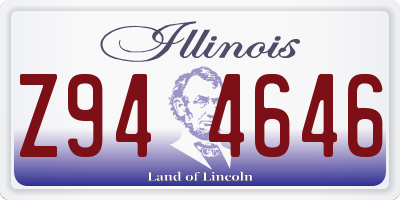 IL license plate Z944646