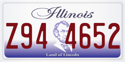 IL license plate Z944652