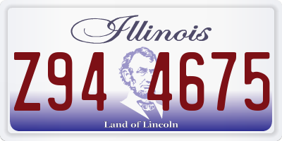 IL license plate Z944675