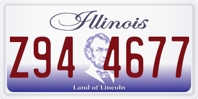 IL license plate Z944677