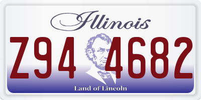 IL license plate Z944682