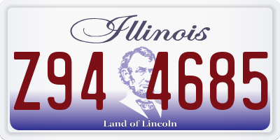 IL license plate Z944685