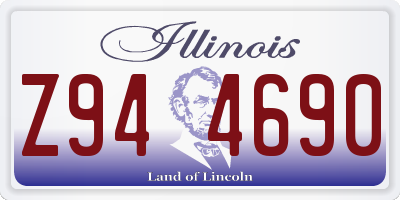 IL license plate Z944690