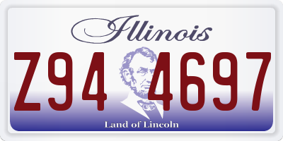 IL license plate Z944697