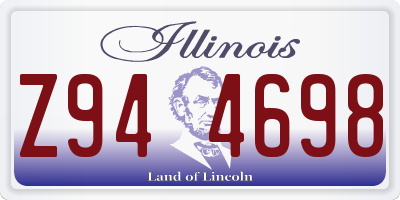IL license plate Z944698