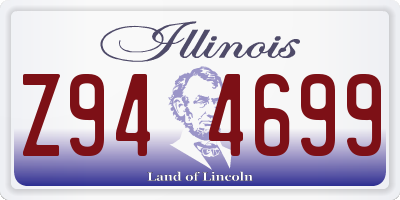 IL license plate Z944699