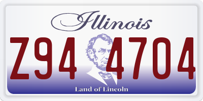 IL license plate Z944704