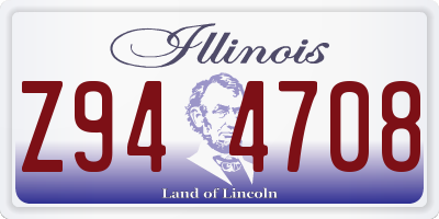 IL license plate Z944708