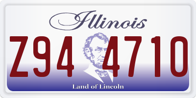 IL license plate Z944710