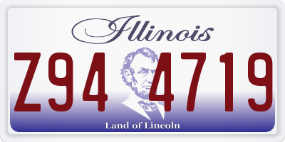 IL license plate Z944719