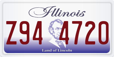 IL license plate Z944720