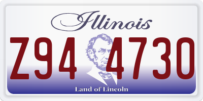 IL license plate Z944730