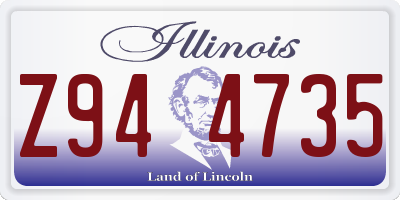 IL license plate Z944735
