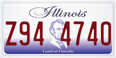 IL license plate Z944740