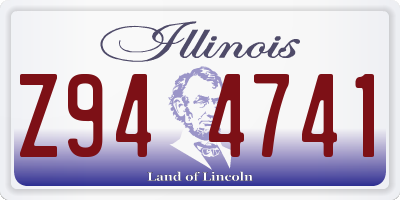 IL license plate Z944741