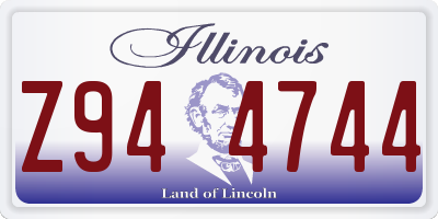 IL license plate Z944744