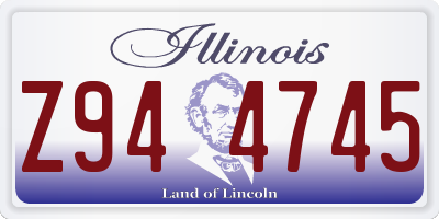 IL license plate Z944745