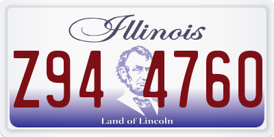 IL license plate Z944760