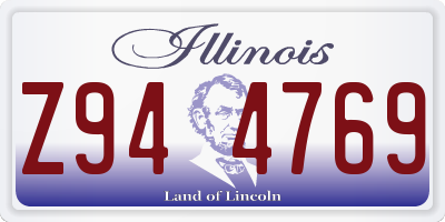 IL license plate Z944769