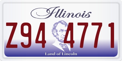 IL license plate Z944771