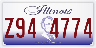 IL license plate Z944774