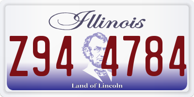 IL license plate Z944784
