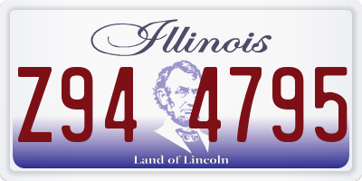 IL license plate Z944795