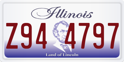 IL license plate Z944797