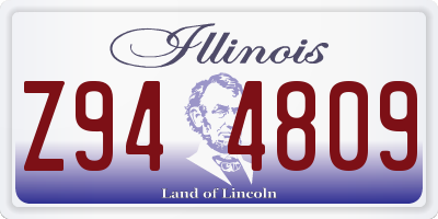 IL license plate Z944809