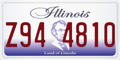 IL license plate Z944810