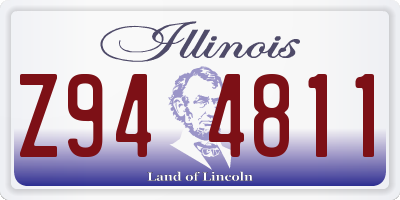 IL license plate Z944811