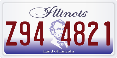 IL license plate Z944821