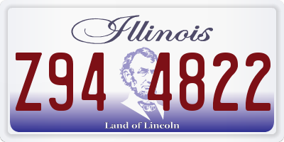 IL license plate Z944822