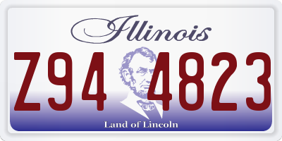 IL license plate Z944823
