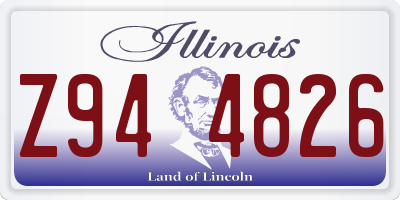 IL license plate Z944826
