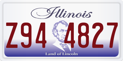 IL license plate Z944827