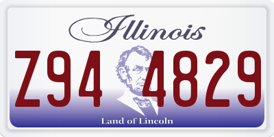 IL license plate Z944829