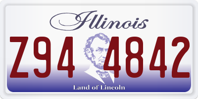 IL license plate Z944842