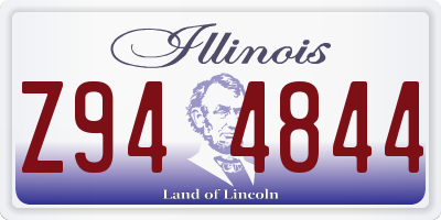 IL license plate Z944844