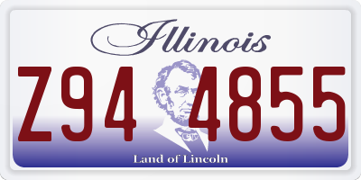 IL license plate Z944855