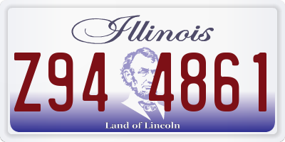 IL license plate Z944861