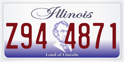 IL license plate Z944871